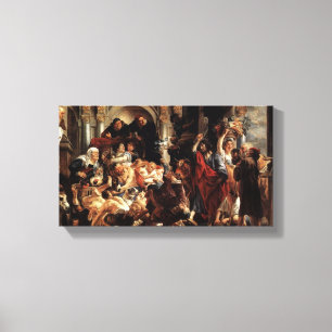 Toile Jésus a chassé les changeurs d'argent du temple