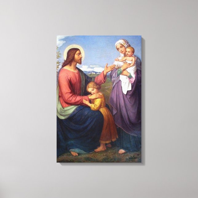 Toile Jésus bénit les enfants Religieux (Recto)