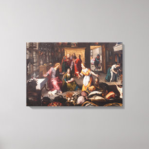 Toile Jésus-Christ avec Marthe et Marie - Joos Goemaere