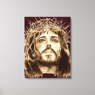 Toile Jésus-Christ avec une couronne des épines