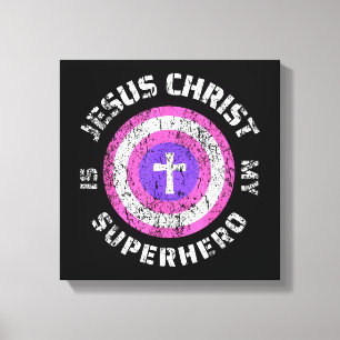 Toile Jésus-Christ est mon super-héros Jésus