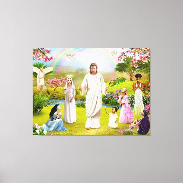Toile Jésus Christ et la Vierge Marie Regina Coeli (Recto)