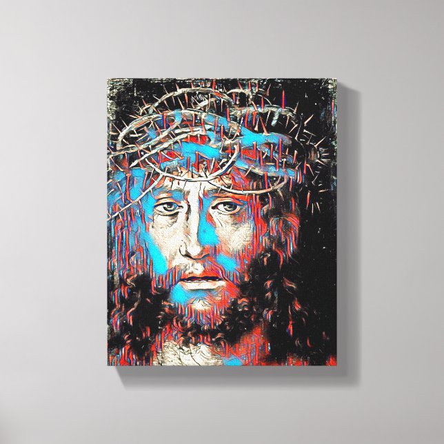 Toile Jésus-Christ face à la couronne épine Peinture Abs (Recto)