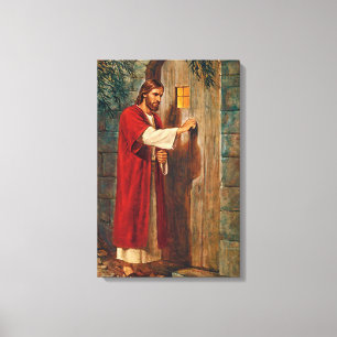 Toile Jésus frappe sur la porte