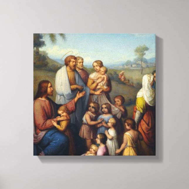 Toile Jésus parmi les enfants religieux (Recto)