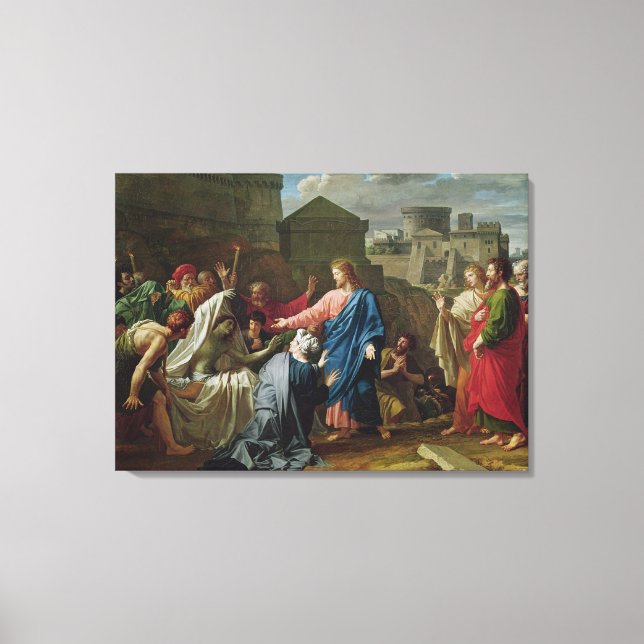 Toile Jésus ressuscitant le Fils de la veuve de Naim (Recto)