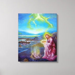 Toile JÉSUS SUR LA MER, St Jean 21
