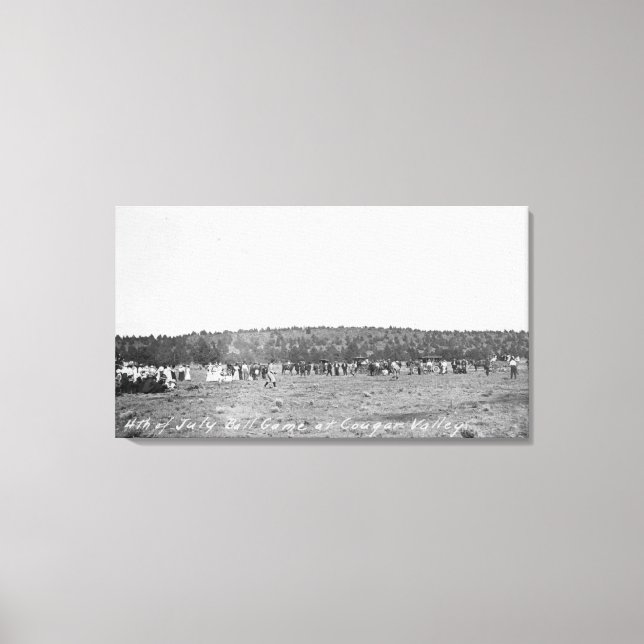 Toile Jeu de baseball 4 juillet (Recto)