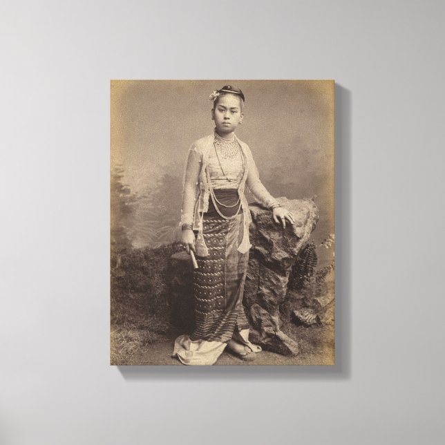 Toile Jeune fille birmane, vers 1875 (Recto)