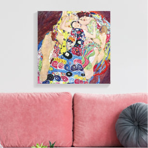 Toile Jeune fille (Vierge), Gustav Klimt, Art nouveau vi