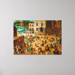 Toile Jeux pour enfants par Pieter Bruegel l'Ancien 1560