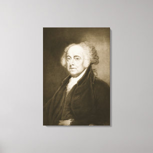 Toile John Adams, 2ème Président des États-Unis de