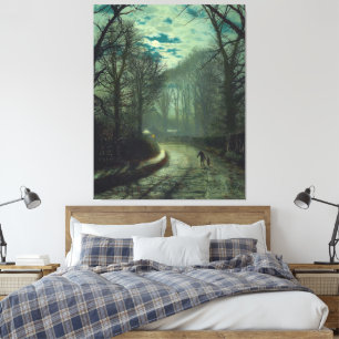 Toile John Atkinson Grimshaw - En rentrant chez soi
