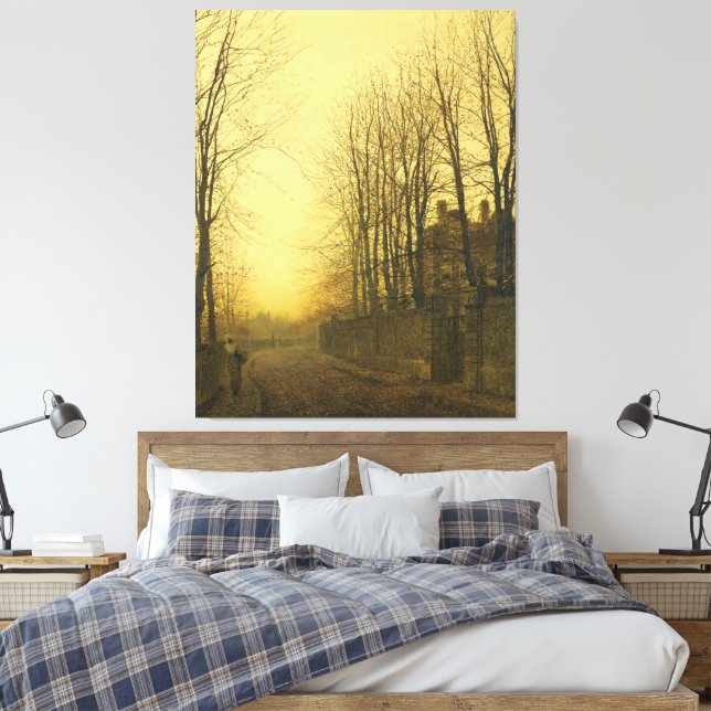 Toile John Atkinson Grimshaw - Fin de l'automne  (Insitu(Chambre))