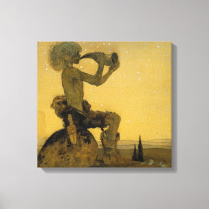 Toile John Bauer qu'il a soufflé sur le klaxon