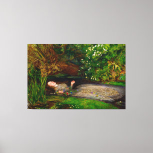 TOILE JOHN EVERETT MILLAIS - OPHELIA - 1851-1852 -
