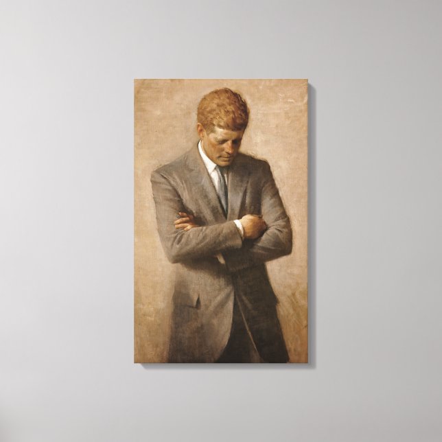 Toile John Kennedy Portrait de la Maison-Blanche préside (Recto)