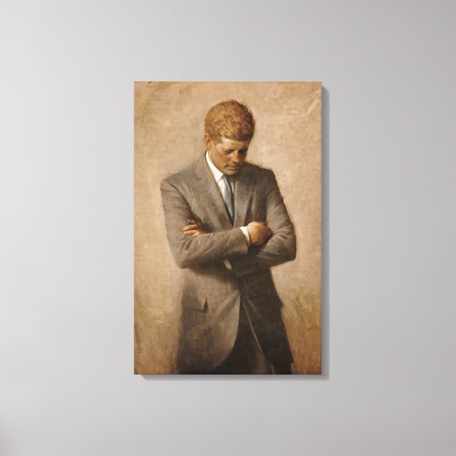 Toile John Kennedy Portrait de la Maison-Blanche préside (Recto)