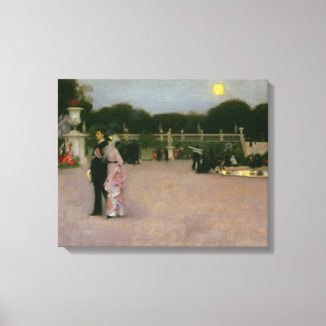Toile John Singer Sargent - Dans le jardin du Luxembourg (Recto)
