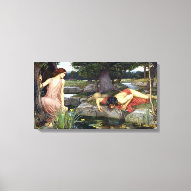 Toile John William Waterhouse Echo et Narcissus (Recto)