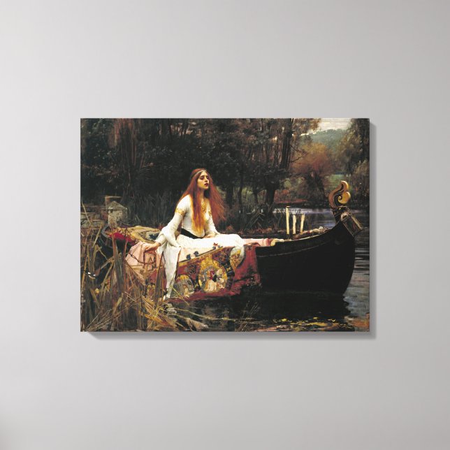 Toile John William Waterhouse La Dame De Shalott (Recto)