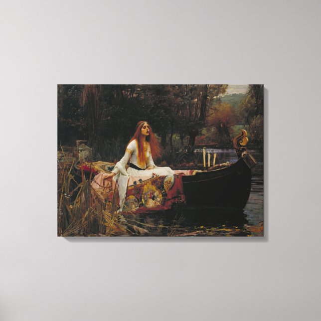 Toile John William Waterhouse - La Dame de Shalott (Recto)
