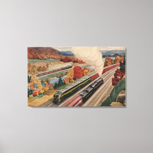 Toile Johnstown, Pennsylvanie (Trains de commerce) (Recto)