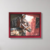 Joli Cheval de Baie dans un soleil stable