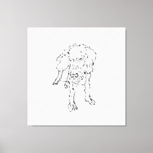 Toile Joli chiot teckel à poil dur