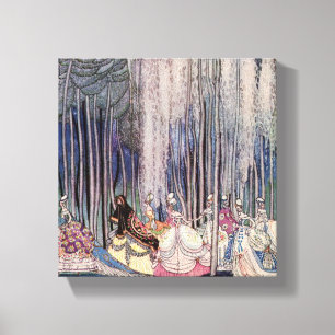 Toile Joli conte de Fairytale Princess Canvas Wall Art