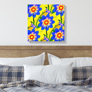 Toile Joli Motif de fleurs Abstraites