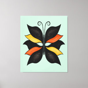 Toile Joli papillon Art Abstrait
