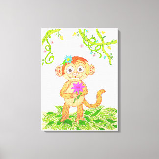 Toile Joli petit singe