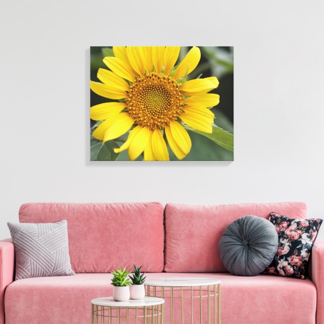 Toile Joli tournesol jaune soleil 20" x 16" (Insitu(Salon))