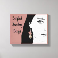 Joli visage de fille stylisée illustration de mode