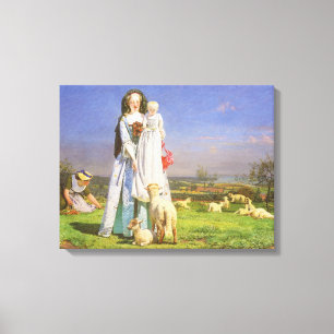 Toile Jolie Baa Lambs par Ford Madox Brown