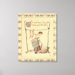 Toile Jolie Dame Vintage