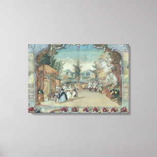 Toile Joseph Haydn à la première représentation de son