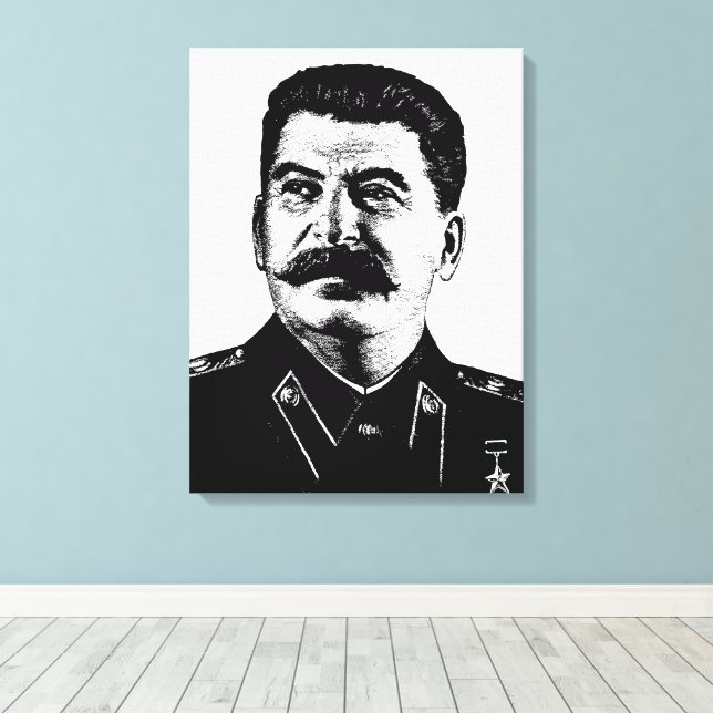 Toile Joseph Stalin, USSR, CCCP, Soviet Union, Communism (Insitu (Plancher de Bois))