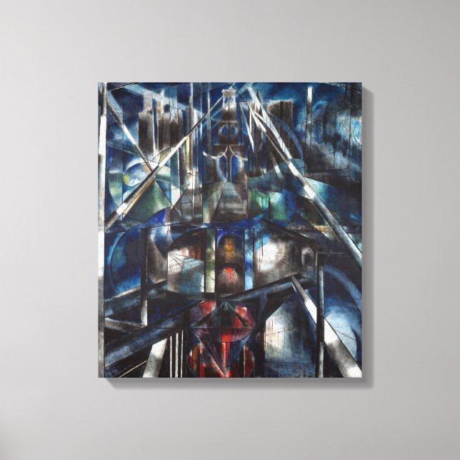 Toile Joseph Stella Brooklyn Bridge (Recto)