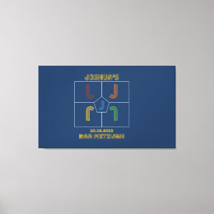 Toile JOSHUA'S Mitzvah Sign In Board4