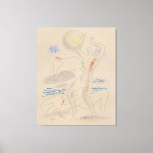 Toile Jouer avec un ballon