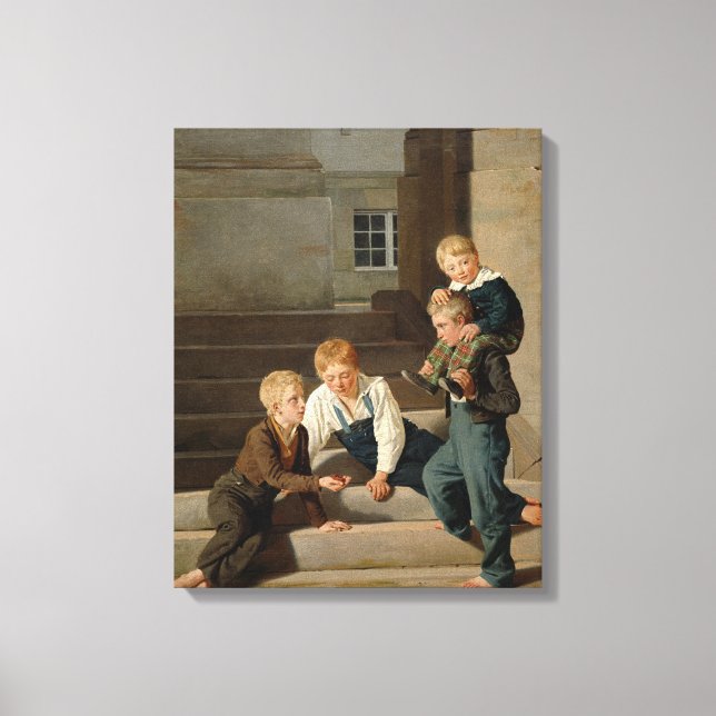 Toile Jouer des dés devant Christiansborg (Recto)