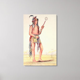 Toile Joueur de balle sioux Ah-No-Je-Nange