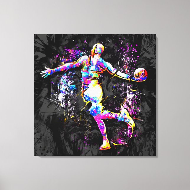 Toile Joueur de basket-ball - B-Ball Slam Dunk - Streetb (Recto)