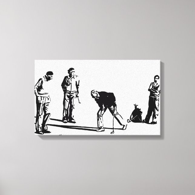 Toile Joueurs de golf (Recto)