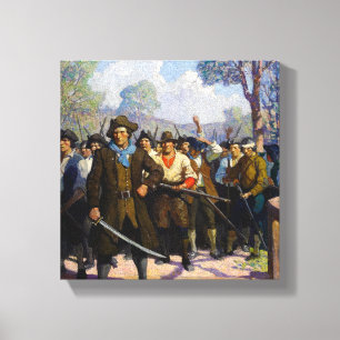 Toile Jour de l'Indépendance, au pont Concord par N.C. W