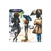 JOUR DE PLUIE NOIR HOMMES ET FEMMES SOUS UMBRALLAS
