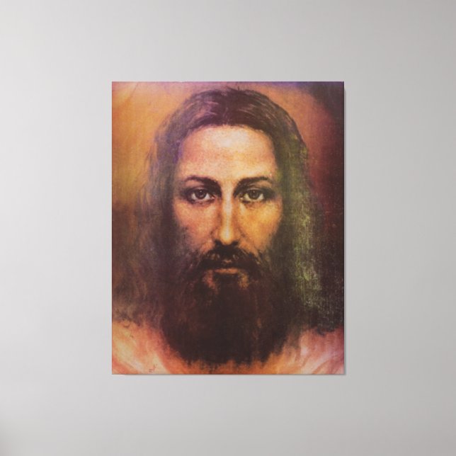 Toile Jour de Turin Jésus Christ visage, Saint visage (Recto)