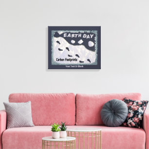 Toile Jour des terres - Empreintes carbone